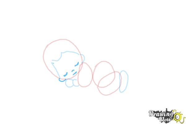 How to Draw a Sleeping Baby - Step 5