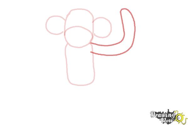How to Draw a Sock Monkey - Step 5 How to Draw a Sock Monkey - Step 5