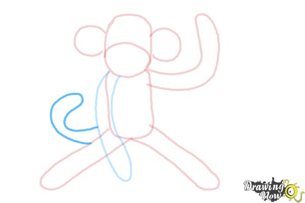 How to Draw a Sock Monkey - Step 8 How to Draw a Sock Monkey - Step 8
