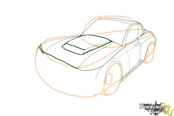 How to Draw a Nissan Skyline - Step 10