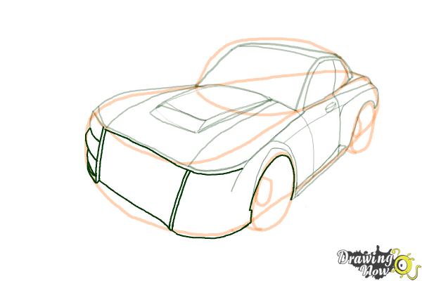 How to Draw a Nissan Skyline - Step 11