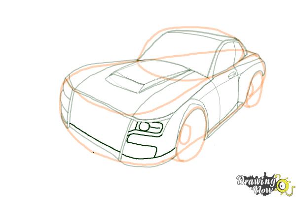How to Draw a Nissan Skyline - Step 12