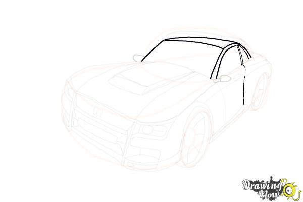 How to Draw a Nissan Skyline - Step 15