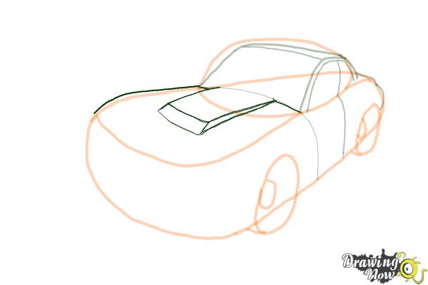 How to Draw a Nissan Skyline - Step 7