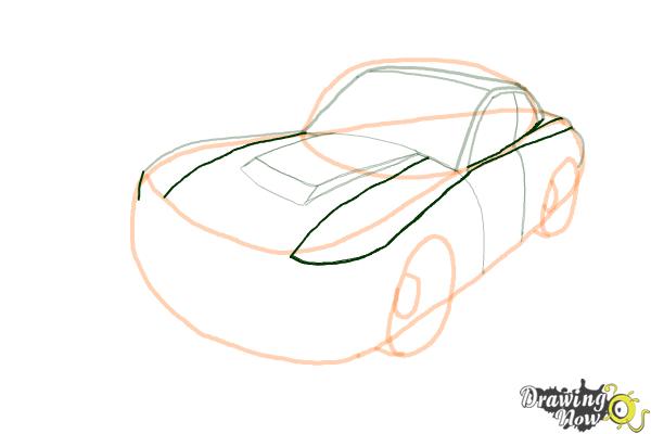 How to Draw a Nissan Skyline - Step 8