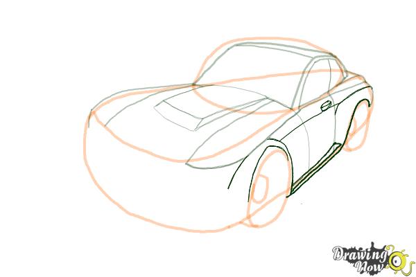 How to Draw a Nissan Skyline - Step 9