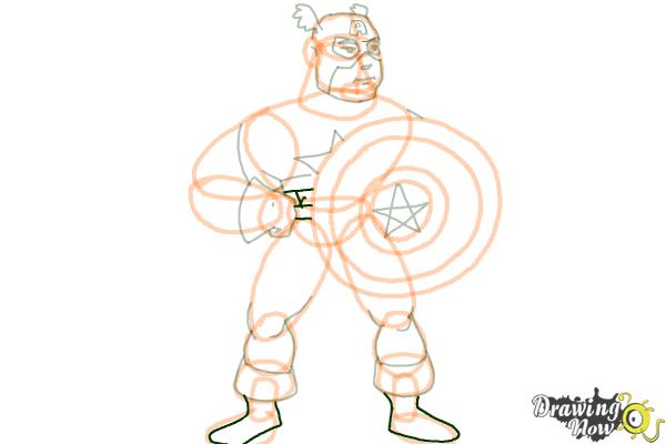 How to Draw a Superhero - Step 16