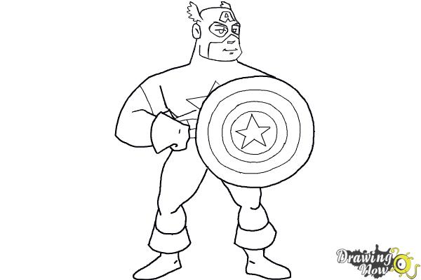 Easy How to Draw a Superhero Tutorial and Superhero Coloring Page