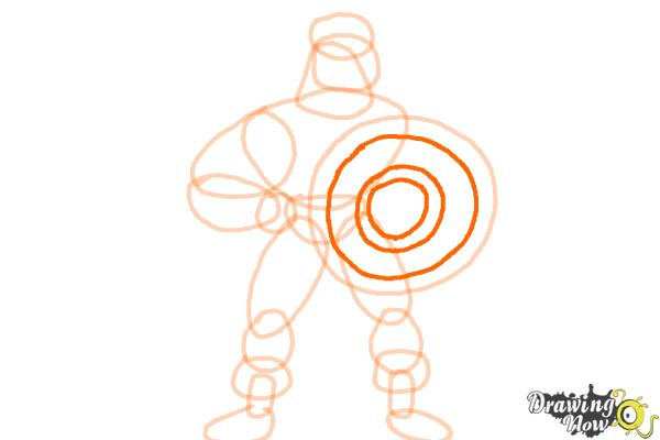 How to Draw a Superhero - Step 9