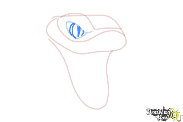 How to Draw a Snake Head - Step 5