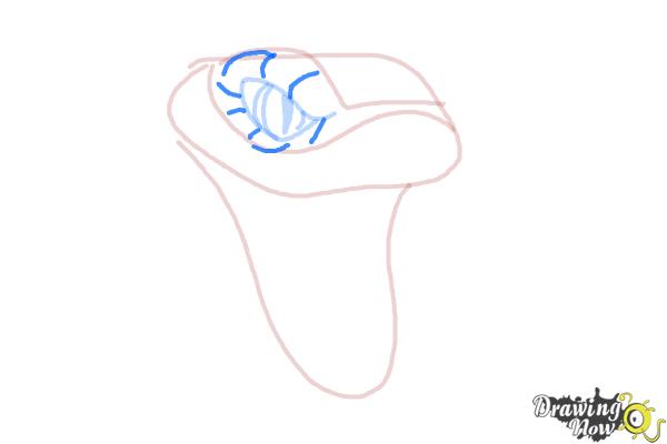 How to Draw a Snake Head - Step 6