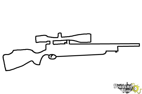 Sniper Rifle Drawing