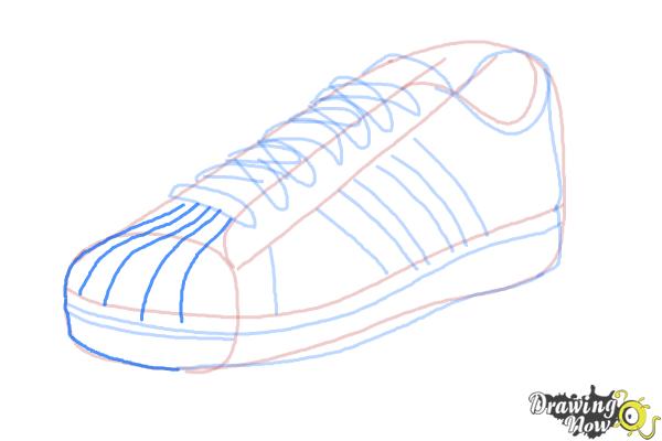 How to Draw Sneakers - Step 10