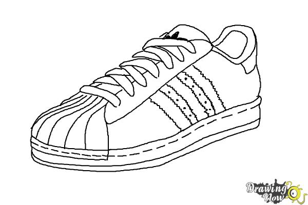 How to Draw Sneakers - DrawingNow