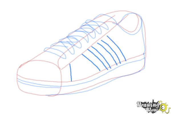 How to Draw Sneakers - Step 9