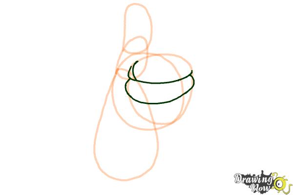 How to Draw a Thumbs Up - Step 5 How to Draw a Thumbs Up - Step 5