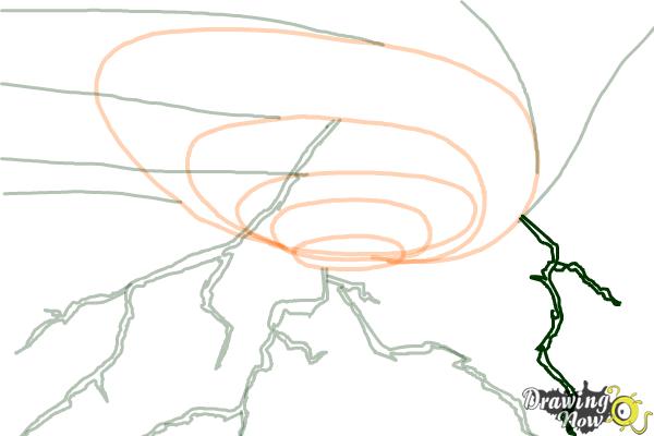 How to Draw a Thunderstorm - Step 10