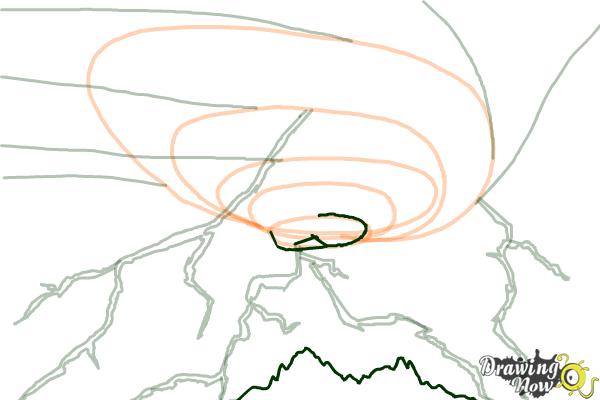 How to Draw a Thunderstorm - Step 11