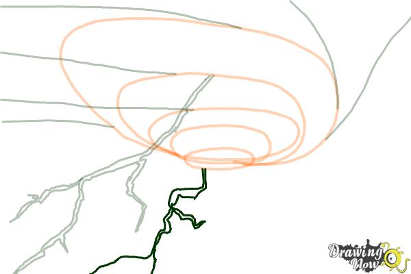 How to Draw a Thunderstorm - Step 8