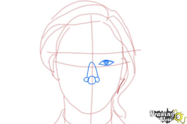 How to Draw Emily Wickersham from Ncis - Step 6