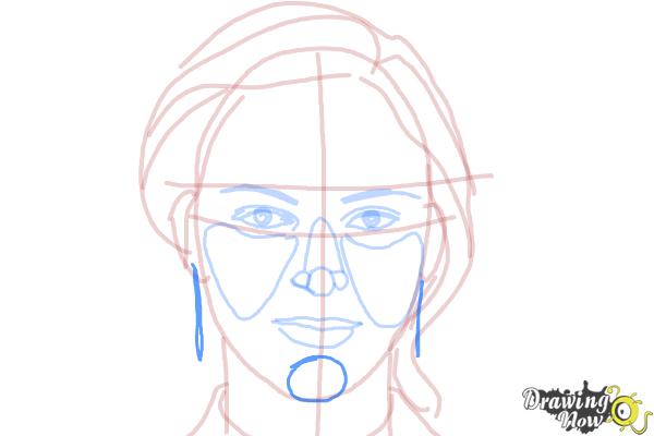 How to Draw Emily Wickersham from Ncis - Step 9