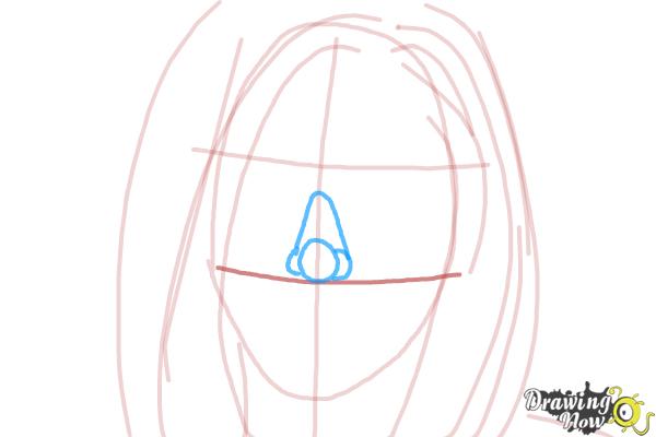 How to Draw Jennifer Aniston - Step 5