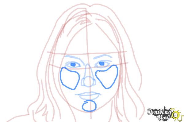How to Daw Olivia Wilde - Step 10