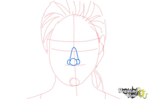 How to Draw Tris Prior, Beatrice from Divergent - Step 6