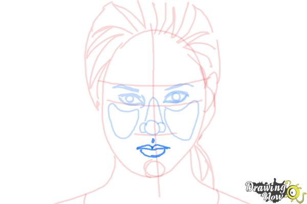 How to Draw Tris Prior, Beatrice from Divergent - Step 8