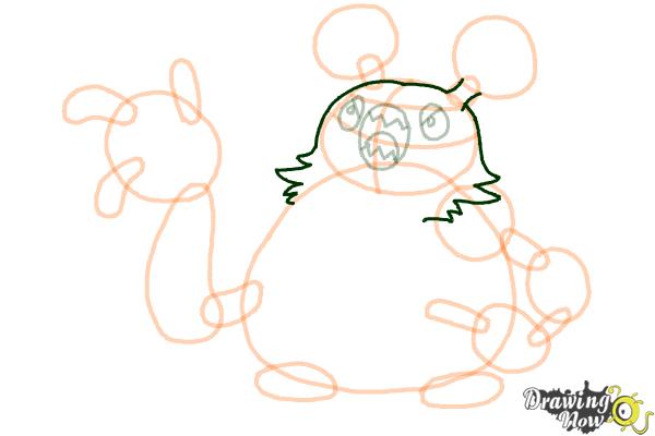 How to Draw Garbodor Pokemon - Step 11