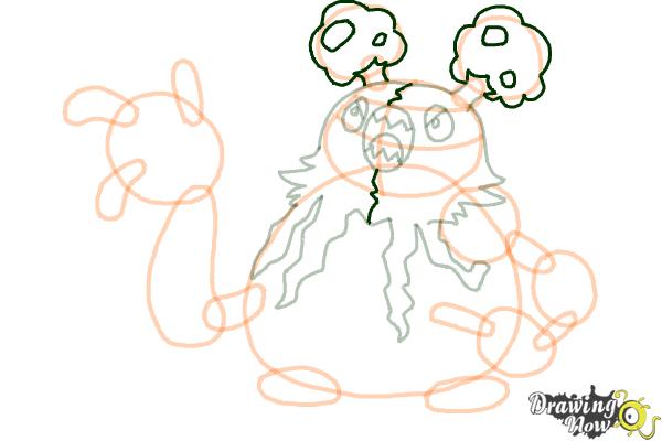 How to Draw Garbodor Pokemon - Step 13