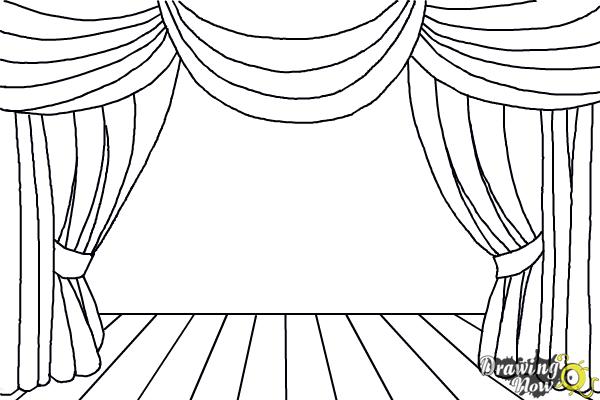 stage coloring page