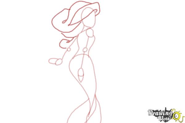 How to Draw The Little Mermaid - Step 5
