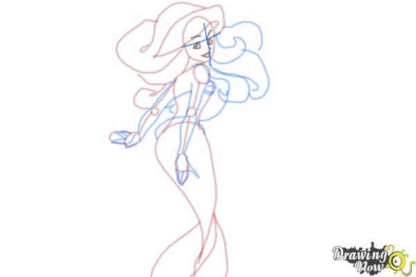 How to Draw The Little Mermaid - Step 8