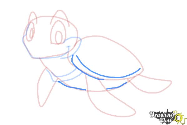 How to Draw a Tortoise - Step 10