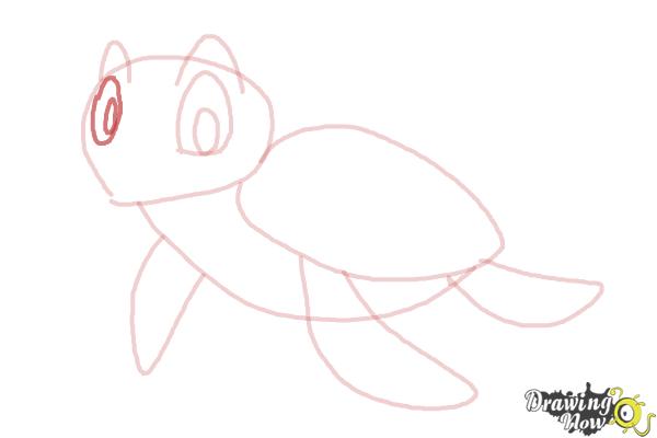 How to Draw a Tortoise - Step 7