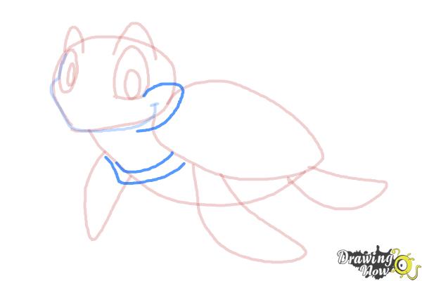 How to Draw a Tortoise - Step 9