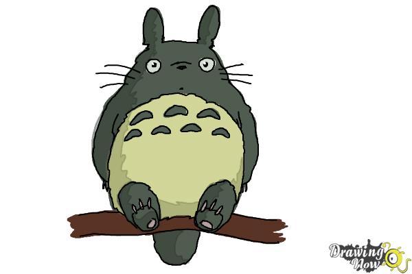 How To Draw Totoro Drawingnow