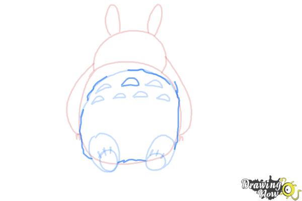 How to Draw Totoro - Step 7