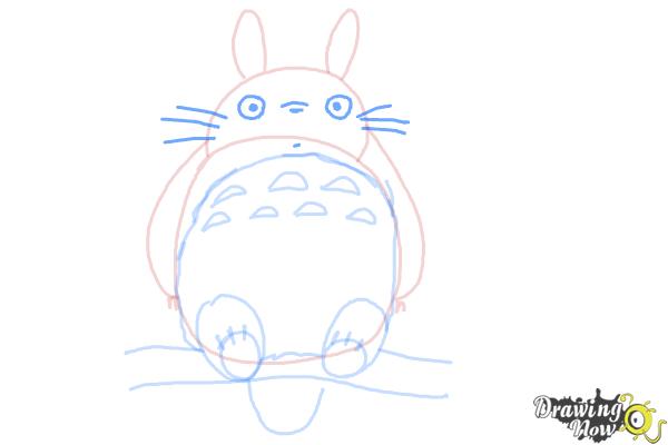 How to Draw Totoro - Step 9