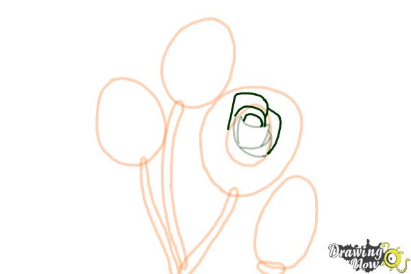 How to Draw Roses Step by Step - Step 6