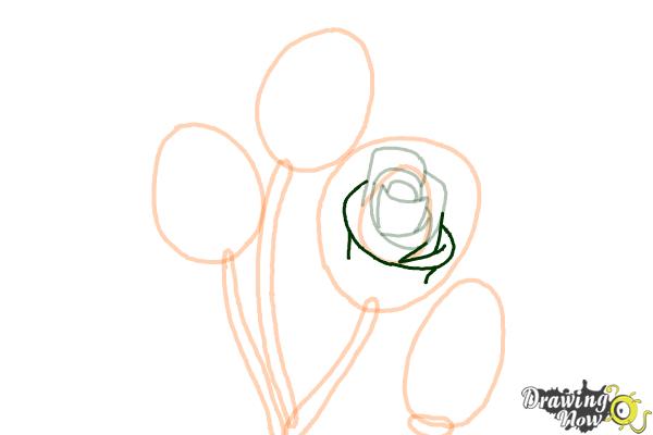 How to Draw Roses Step by Step - Step 7