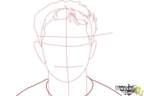How to Draw Tobuscus, Toby Turner - Step 5