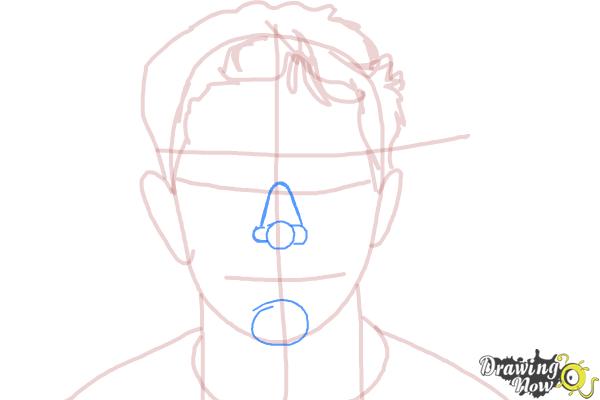 How to Draw Tobuscus, Toby Turner - Step 6