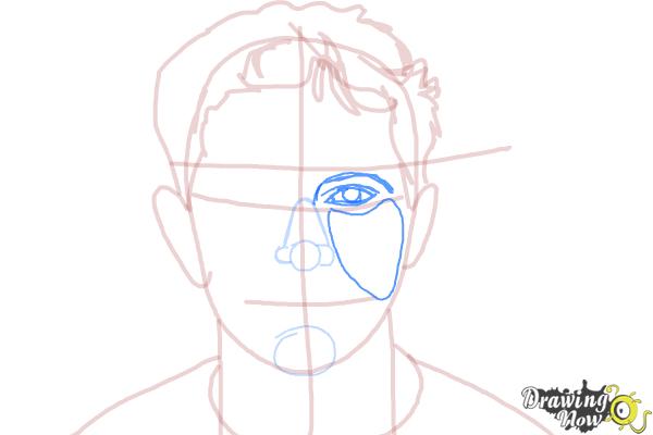 How to Draw Tobuscus, Toby Turner - Step 7