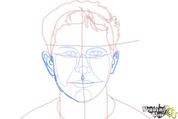 How to Draw Tobuscus, Toby Turner - Step 9