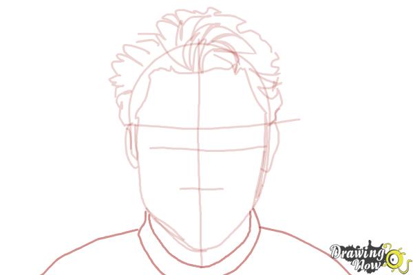 How to Draw Tony Stark - Step 5