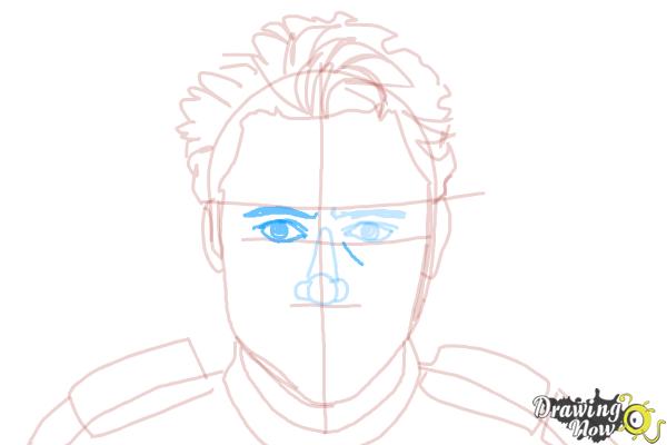 How to Draw Tony Stark - Step 8