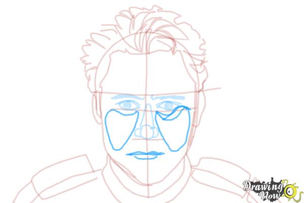 How to Draw Tony Stark - Step 9
