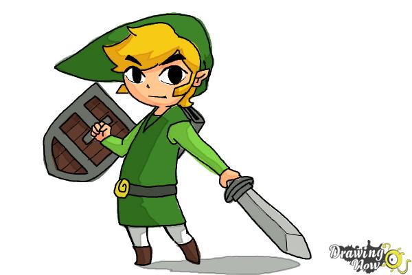 How to Draw Toon Link Step by Step - Step 13